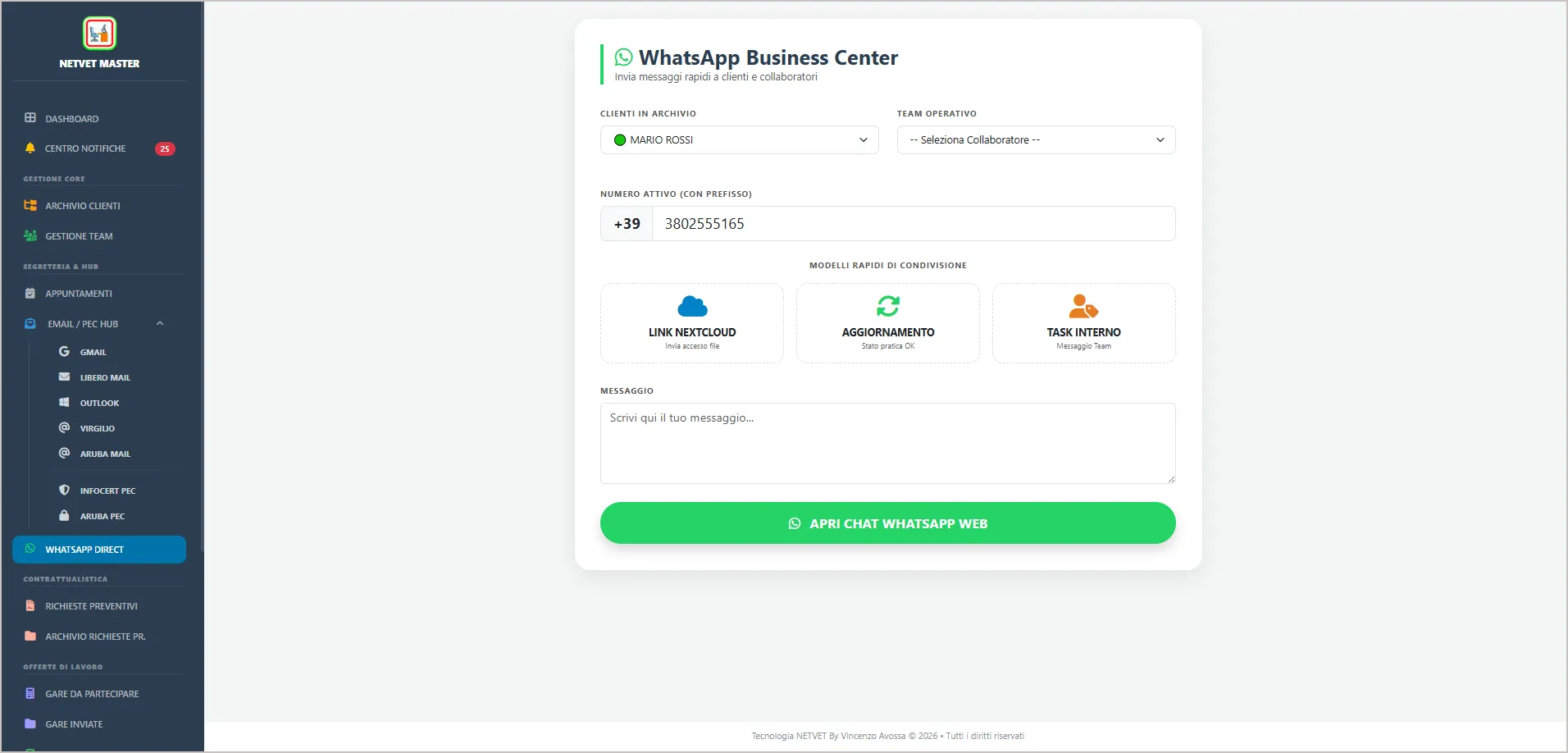 WhatsApp Business Center